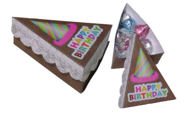 birthday cake slice box