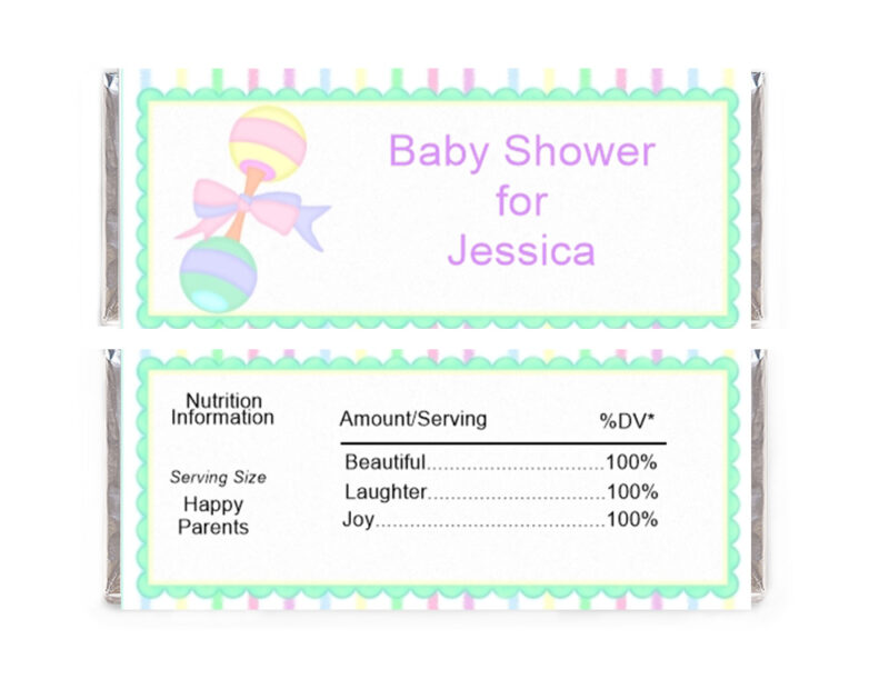 Free Baby Shower Candy Bar Wrapper Templates - Wrapcandy