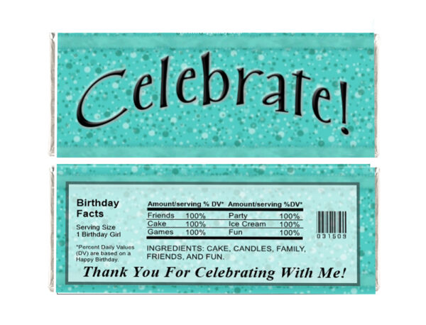 Birthday Candy Wrappers